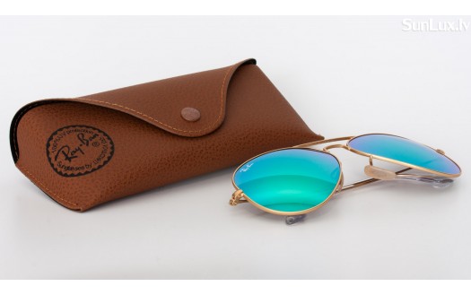 Ray-Ban Aviator Green Flash Lenses (RB3025 112/19 55mm) saules brilles